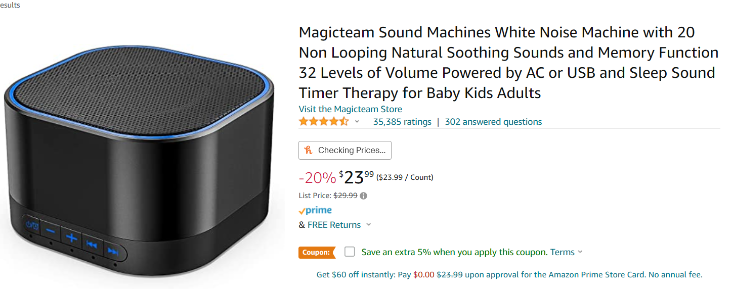 Amazon white noise machine